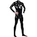GAIBEST Metallic Lycra Bodysuit Unisex Zentai Long Sleeve Shiny Without Hood
