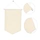 Bustlwor Pin Emaille Pin Wall Display Banner, Baumwolle Hanging Banner mit Holzaufhänger, für Display Pins für drinnen, Babyparty, Hochzeit, Abschlussfeier (Beige)