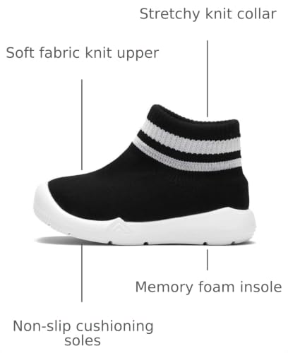 Image of Engtoy Baby Shoes & Socks - Non-Slip Breathable Slippers with Soft Rubber Sole - Baby Boys & Girls Slip On Sneakers