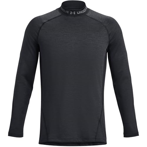 [�A���_�[�A�[�}�[] UA CG Armour Twist Mock Black Pitch Gray XL