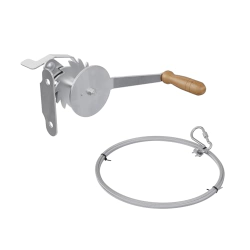 QLS Grill Handwinde mit Stahlseil 3 m...