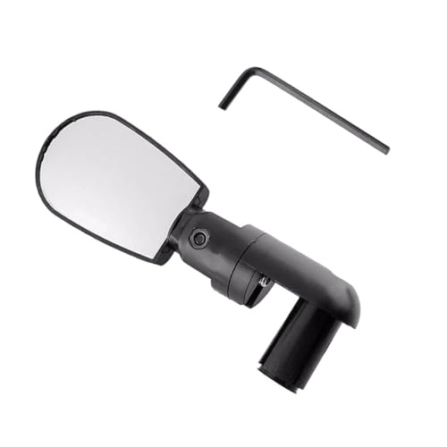 SUPVOX 2 piezas Retrovisor Bicicleta Ajustable Espejo Trasero Manillar Flexible Accesorio para y Bicicleta de Carretera Negro