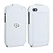 BlackBerry ACC-50707-302Leather Flip Shell for Rim BlackBerry Q10- Retail Packaging - White