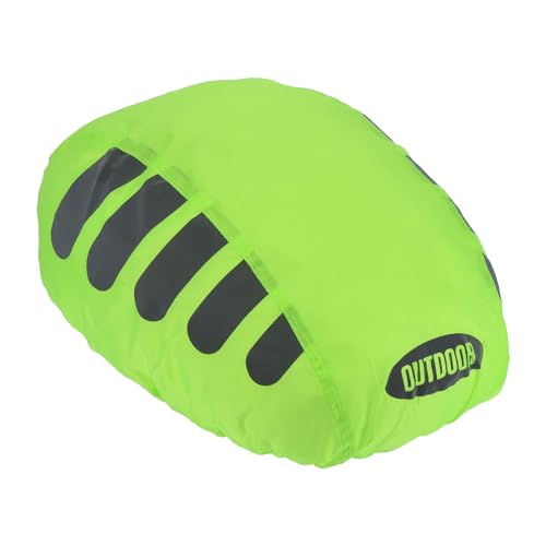PATIKIL Cycling Bicycle Helmet Cover, Motorcycle Helmet Rain Covers Ride Gear Helmet Cover with Reflective Strip for Road Cycling Green