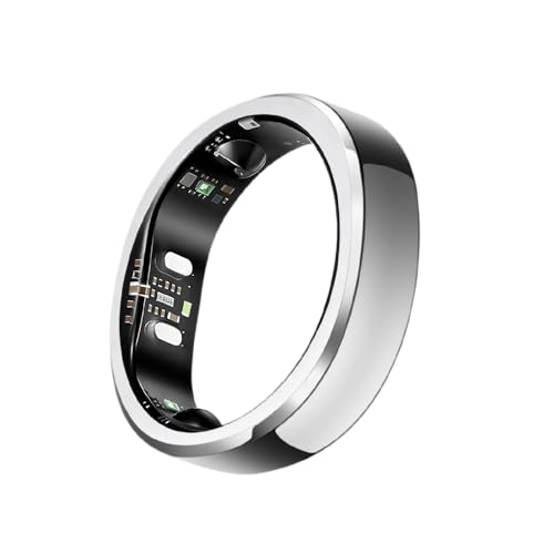 RingConn Gen 3 Worlds First Smart Ring with Vascular Trends No App Subscription Vibration Alerts Sleep Fitness & Heart Rate 14-Day Battery Life Size Before You Buy(Size 8 Future Silver)