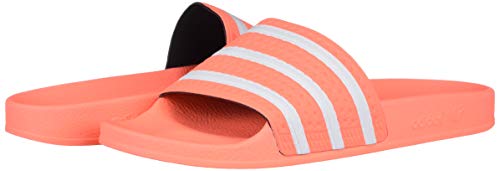 Image of adidas Womens Adilette Slide Casual Sandals Casual - Orange