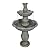 ourrco Garden Rustic Outdoor Floor 2-Tier Water Fountains 48.4" H Classical Flowerpot Shape Top Concrete Fountain and Waterfalls for Outdoor, Garden, Backyard, Porch, Deck, Patio