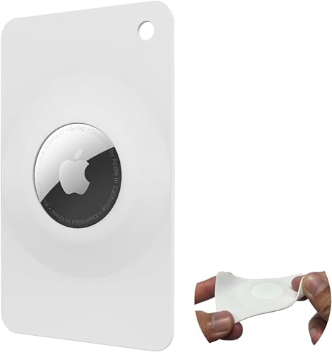 Image of Airtag Card Case for Wallets, Water Proof Shock Proof Scratch Resistant Drop Resistant (White, Card Type)