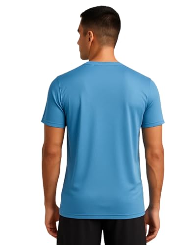 Image of Hangout Hub Men's Plain Tshirt | Solid |Dry Fit|| 100% Polyester 140 GSM |Regular Fit Tees |Teegar| Round Neck | Half Sleeves |Tshirts Pack of 1