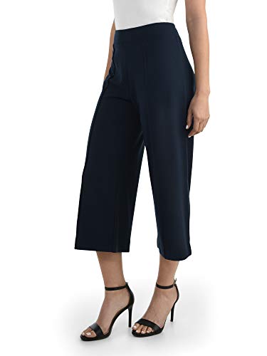 Women's Wide Leg Ponte Cropped Pants2
