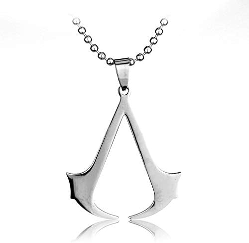 New Necklace Game Pendant Leather Rope Stainless Steel Jewelry For Men Women