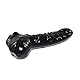 Rubberfashion Latex Pennishülle - Latex Pennis Hülle mit Hodensack - Condom realistisch für Herren 17 cm schwarz 0.4mm M
