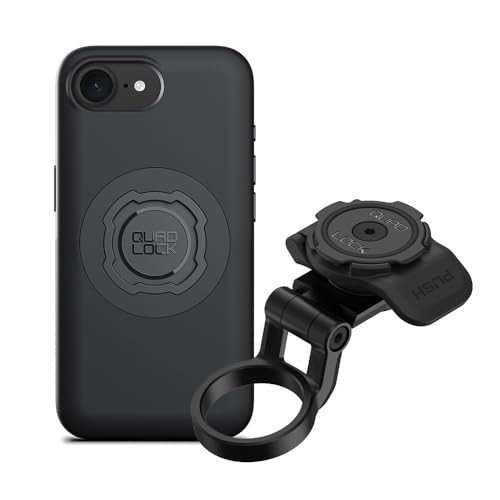 Image of Quad Lock Stem Cap Mount (Adjustable) Bike Kit with iPhone 17e MAG Phone Case