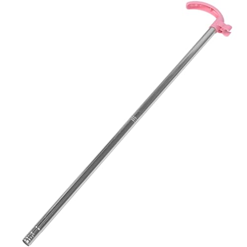 LOLIPPYY 厚さ耐久性向上ステンレス製ちりとりハンドル 頑丈で効率的な掃除ツール交換用スティック 便利な割設計で収納 携 ランダムカラー