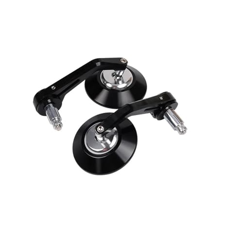 Espejos retrovisores de aluminio plata para extremo de manillar de moto Triumph Bobber
