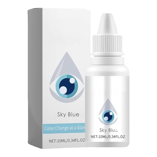 Eye Color Changing Drops, Advanced Lighten Eyes Liquid, Reusable Brighten Eyes Color Drops, Multi-Purpose Lighten-Looking Tint Liquid, for Instant Eyes Refresh (Blue)