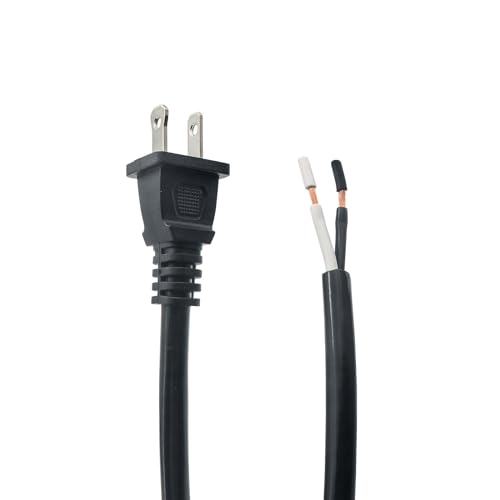 Replacement Power Cord 2 Prong,14 AWG Heavy Duty 6.46Ft Cable 110V 115V 120V 300V for Appliance...