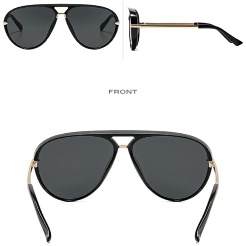 Lunettes de soleil tendances femmes : grand format rétro chic - 4
