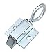 Zinc Alloy Spring Telescopic Latch with Pull Ring Automatic Impact Lock Industrial Self-Locking Concealed Door 1Pcs(Xk1013-2rampdown)