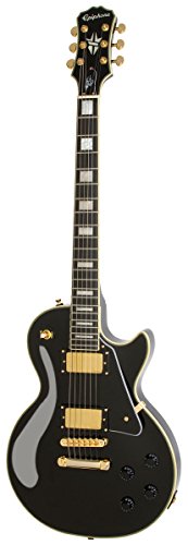 Finitura lucida Epiphone ENBGEBGH3 Les Paul Chitarra Elettrica con Firma Bjorn Gelotte, Custom Outfit, Edizione Limitata, Ebano