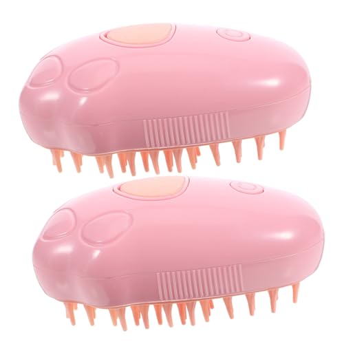 Cepillos de baño para gatos y perros con vapor eléctrico autolimpiables que eliminan nudos