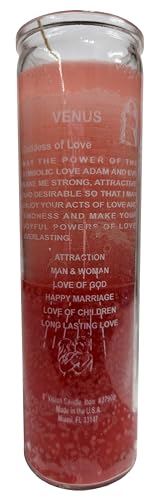 Love Drawing Talisman Candle Pink/Light Red Candle