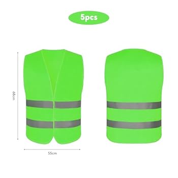 Hi-Vis X-Back Reversible Insulated Safety Vest With Reflective Strips 2XL / Lime