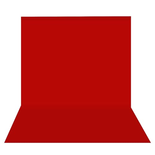 Image of HomeArt 4x8 Feet Red Backdrop for Decoration, Photography, Chroma Key Virtual Red Background Sheet for Photography Zoom Meeting, Cloth Curtain for Video Studio Streaming Gaming Photoshoot