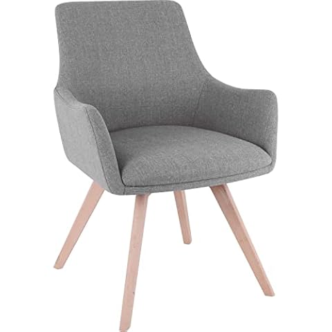 Lorell Gray Flannel Guest Chair Cover