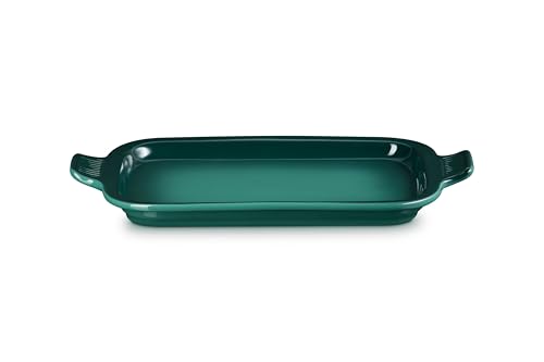 Image of Le Creuset Stoneware Rectangular Dish with Platter Lid, 3 qt., Artichaut