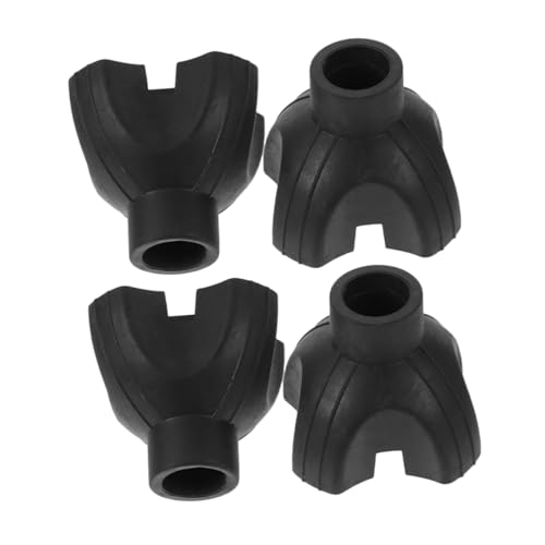 BCOATH Walking Stick Accessories 4pcs Non-Slip Cane Tips Replacement Foot Sturdy Base for Enhanced Stability and Floor