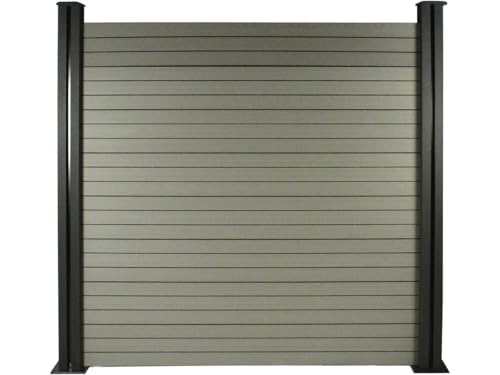 Habitat et Jardin Lote de 6 lamas composite para vallas + poste - 1,60m