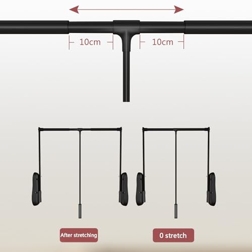 Tringle de penderie rétractable latérale extensible pour suspendre les vêtements - 7
