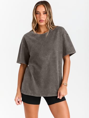 Trendy Queen Oversized Vintage T Shirts for Women Graphic Summer Top 2025 Y2k Short Sleeve Basic Cute Grunge Clothes2