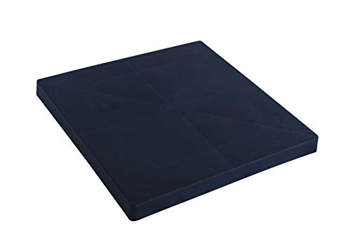 Preisvergleich Produktbild ARTECSIS Pflanzenroller aus Kunststoff rechteckig Innen- / Aussenbereich, Rolluntersetzer für Blumentöpfe, anthrazit, 40 cm