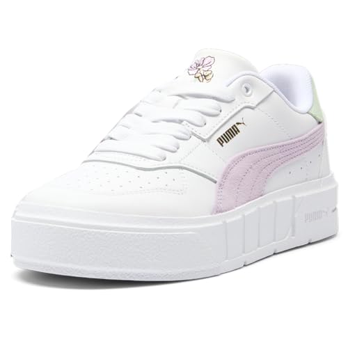 PUMA Womens Cali Court New Bloom Perforated Platform Sneakers Shoes Casual - White - Size 7.5 M2