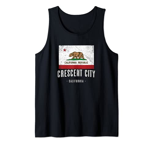 CRESCENT CITY California | Cali City, CA USA Ciudad Bandera Camiseta sin Mangas