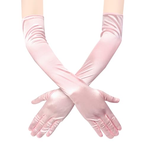 ZTVOWTO Long Gloves, Elbow Satin Gloves, Elegant Ladies Gloves fo...