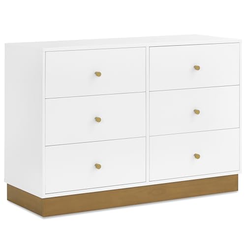 Image of Delta Children James 6 Drawer Dresser, Bianca White/Acorn