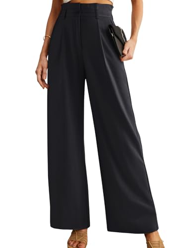 NIMIN Dress Pants for Women, High Waisted Wide Leg Trousers, Business Casual Work Pants2