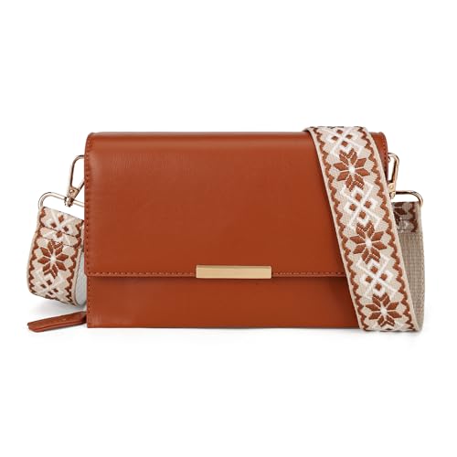 Sac à main à rabat avec large sangle réglable Gladdon et pochette bandoulière femme souple
