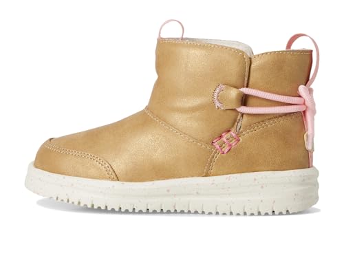 HEYDUDE Women, Camden Bow Boots Cozy (Toddler), Gold Sparkle, 8, Medium - image 4