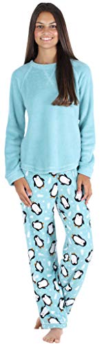 Image of PajamaMania Women's Fleece Long Sleeve Pajama PJ Set