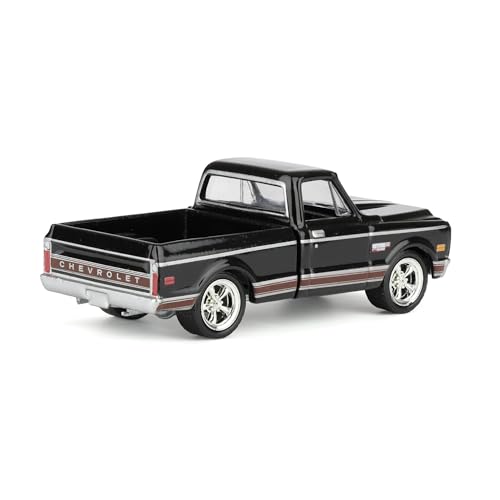 Greenlight 1/64 Chevy Cheyenne C10 1972 Negro miniatura 3