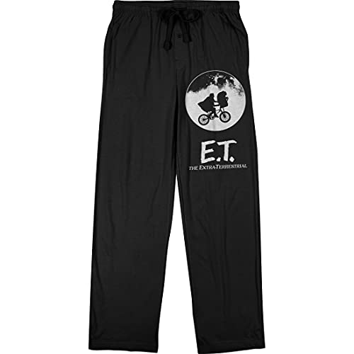 E.T. Classic Alien Movie Men's Black Sleep Pajama Pants
