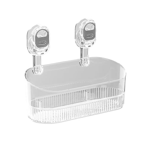 Étagère de salle de bain à ventouse boîte de rangement murale de vanité