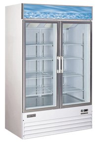 Omcan 24273 Commercial D768BM2F 2-Glass Door Freezer | Fridge.com