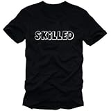 100% Baumwolle skilled COUNTER t-shirt BLACK schwarz / weiss GR.XXL