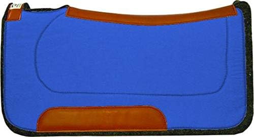 Diamond Wool Contoured Ranch Royal Blue Western Saddle Pad Size 32x32 and 1/2" Thickness