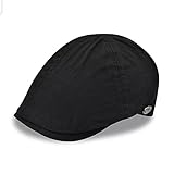 WALLBIG Sonnenblende Caps for Damen Herren Cap Baumwolle Einfache Retro Baskenmützen for Herren Herbst Winter Vintage Female Hat (Color : Black, Size : One Size)
